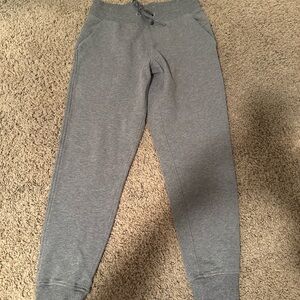 Lululemon Athletica Gray Track Pants with Tapered Legs